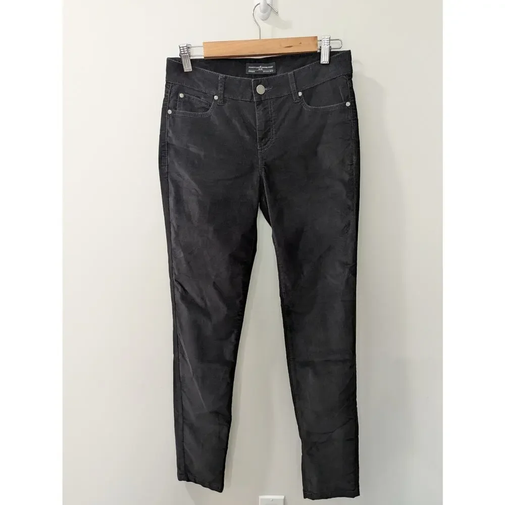 Peruvian Connection Black Velveteen Pants - Picture 3 of 5